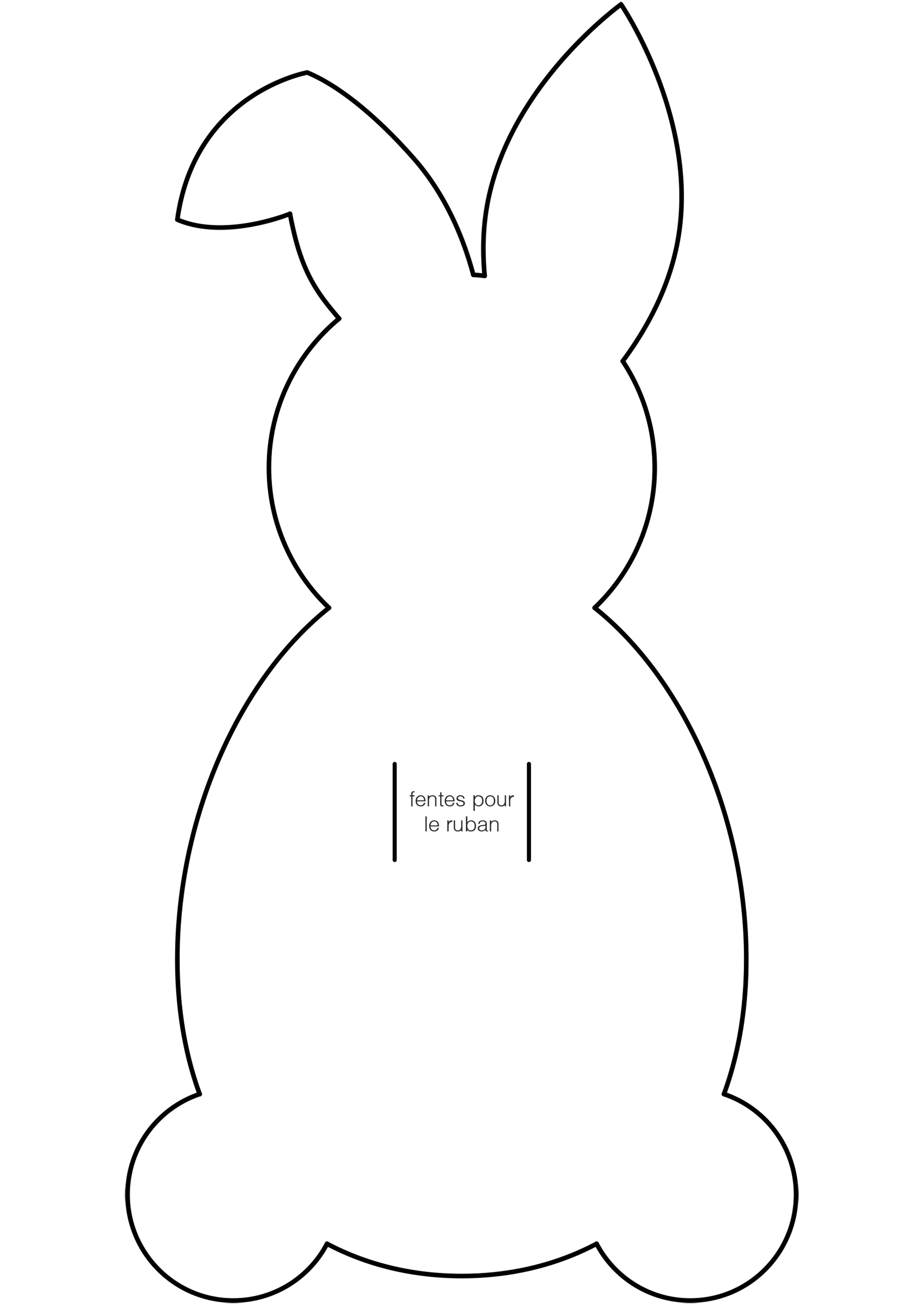 Tuto 3 : Le lapin porte-couvert - gabari