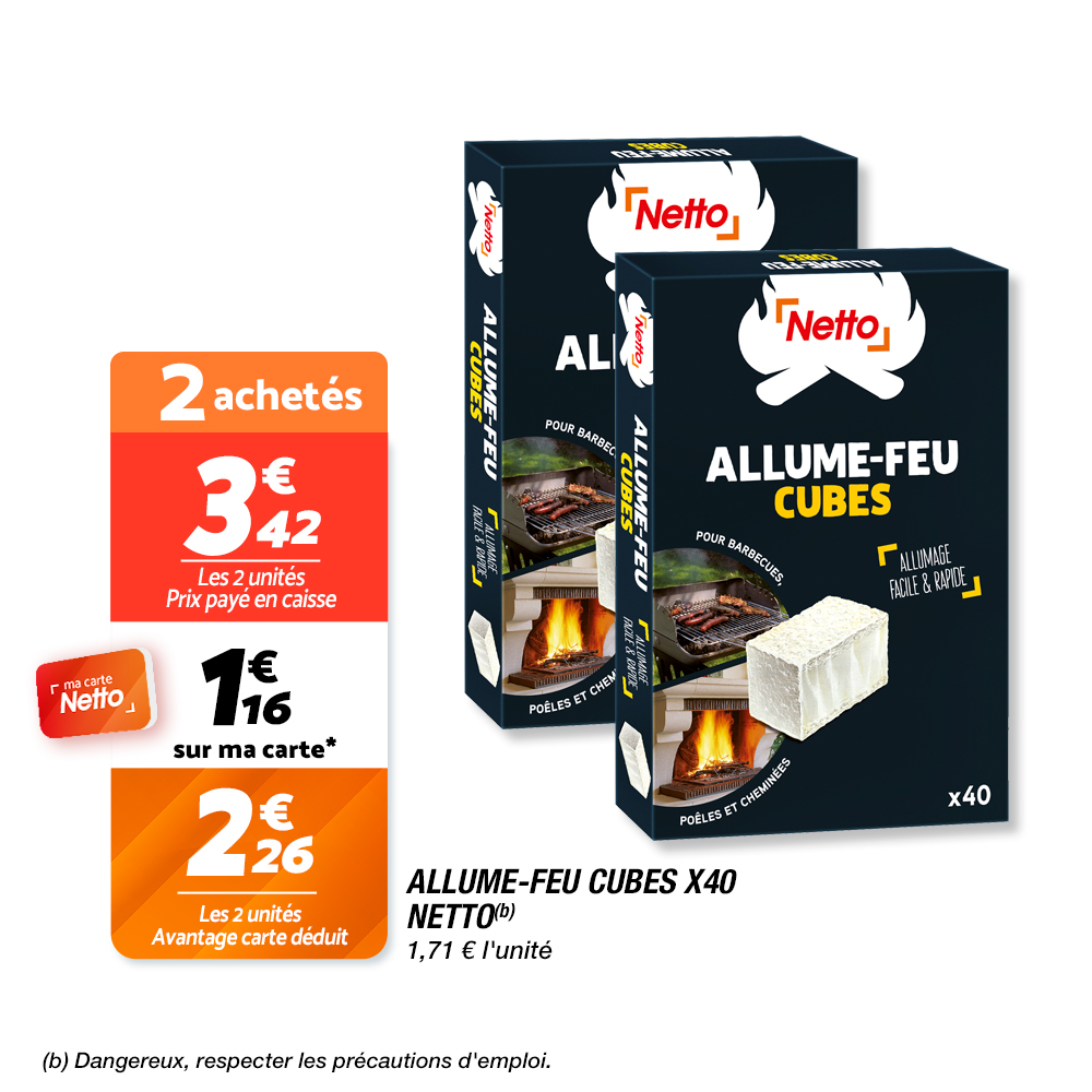 allume feu cube Netto