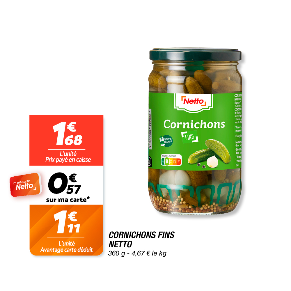cornichons fins Netto