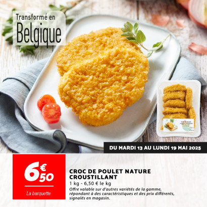 Croc de poulet nature croustillant