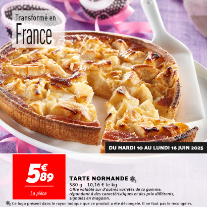 tarte normande chez Netto