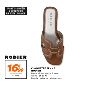 Claquette femme - RODIER chez netto