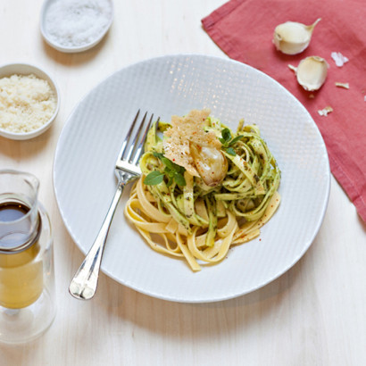 Tagliatelles au pesto